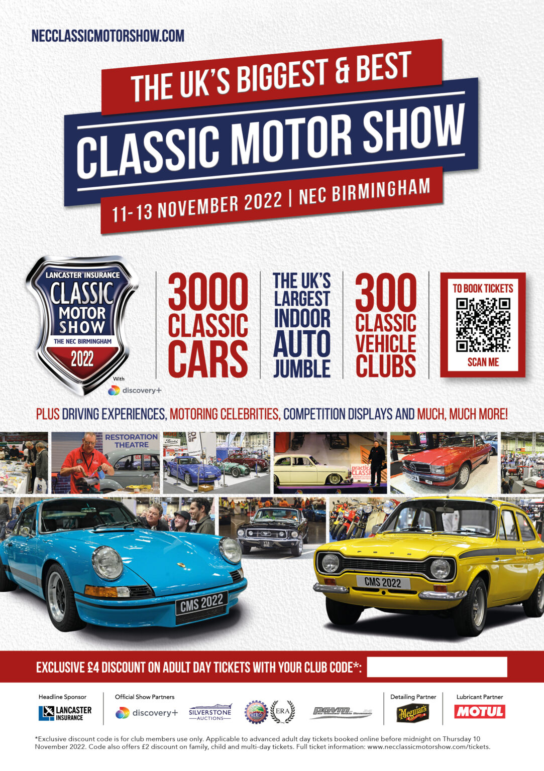 2022 NEC Classic Motor Show display cars wanted GT40 Enthusiasts Club